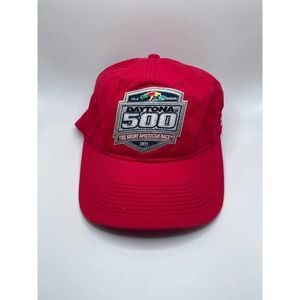 NASCAR Daytona 500 Racing Cap Red Strapback Trucker Hat 2011
